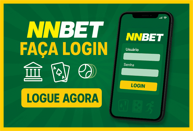 Imagem destacando login seguro na NNBET para novos usuários